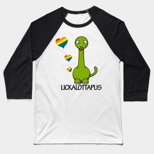 Lickalottapus Lesbian Art - Lesbian pride - Same sex Baseball T-Shirt